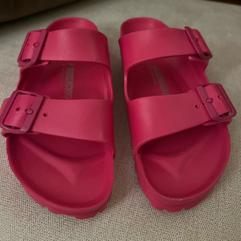 Birkenstock vibrant Pink Double-Strap Sandals